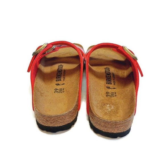 Birkenstock Arizona BS Sandals Womens Size 8 - 8.5 NARROW Gator Gleam Raspberry - Picture 8 of 10